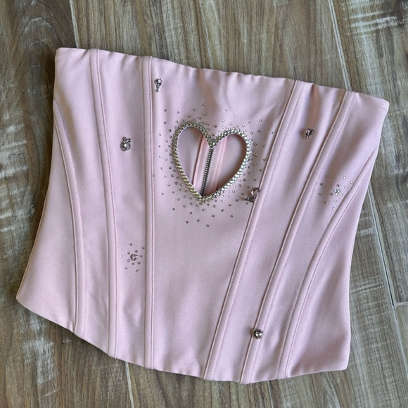 handmade sabrina carpenter pink heart corset - Picture 5 of 7